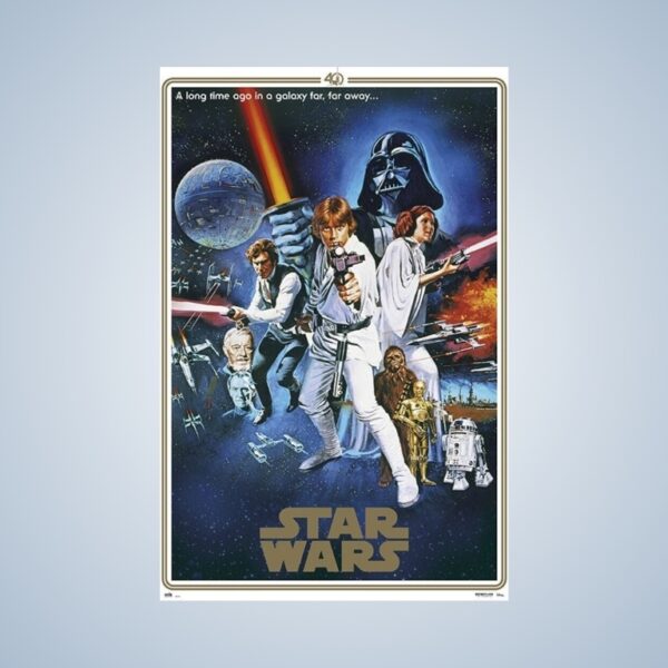 Poster Stars Wars 40 Aniversario