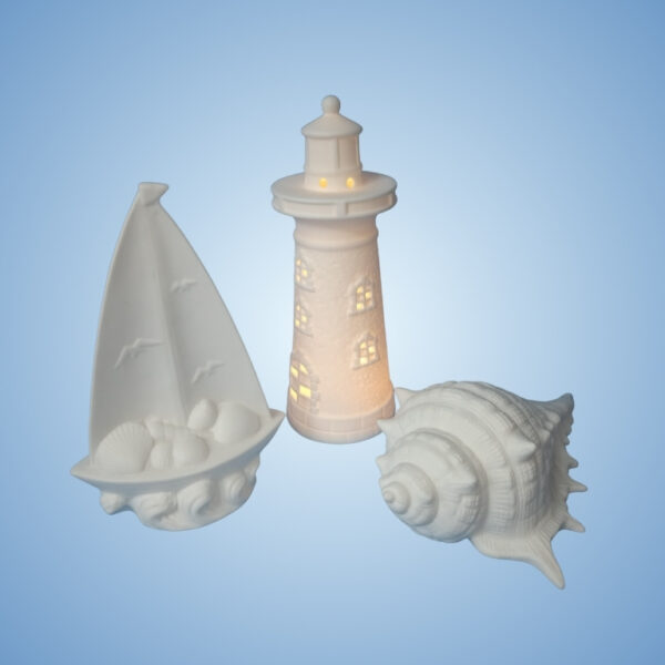 Figuras cerámicas con luz