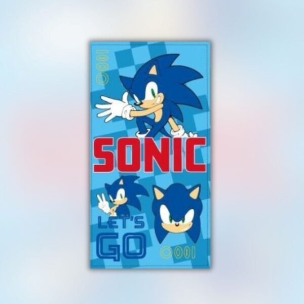 Toalla playa infantil Sonic - Let´s Go