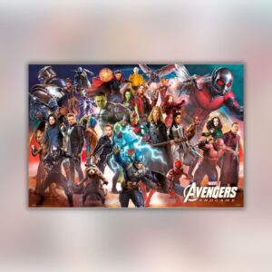 Poster Marvel Avengers Endgame Line Up