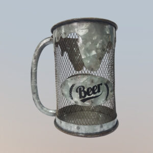 Papelera metálica Beer