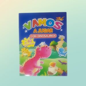 Cuaderno de pegatinas - Vamos a jugar con Dinosaurios